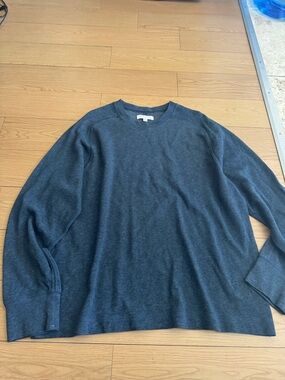 Banana Republic Men's Long Sleeve Crewneck Sweater Dark Heather Blue